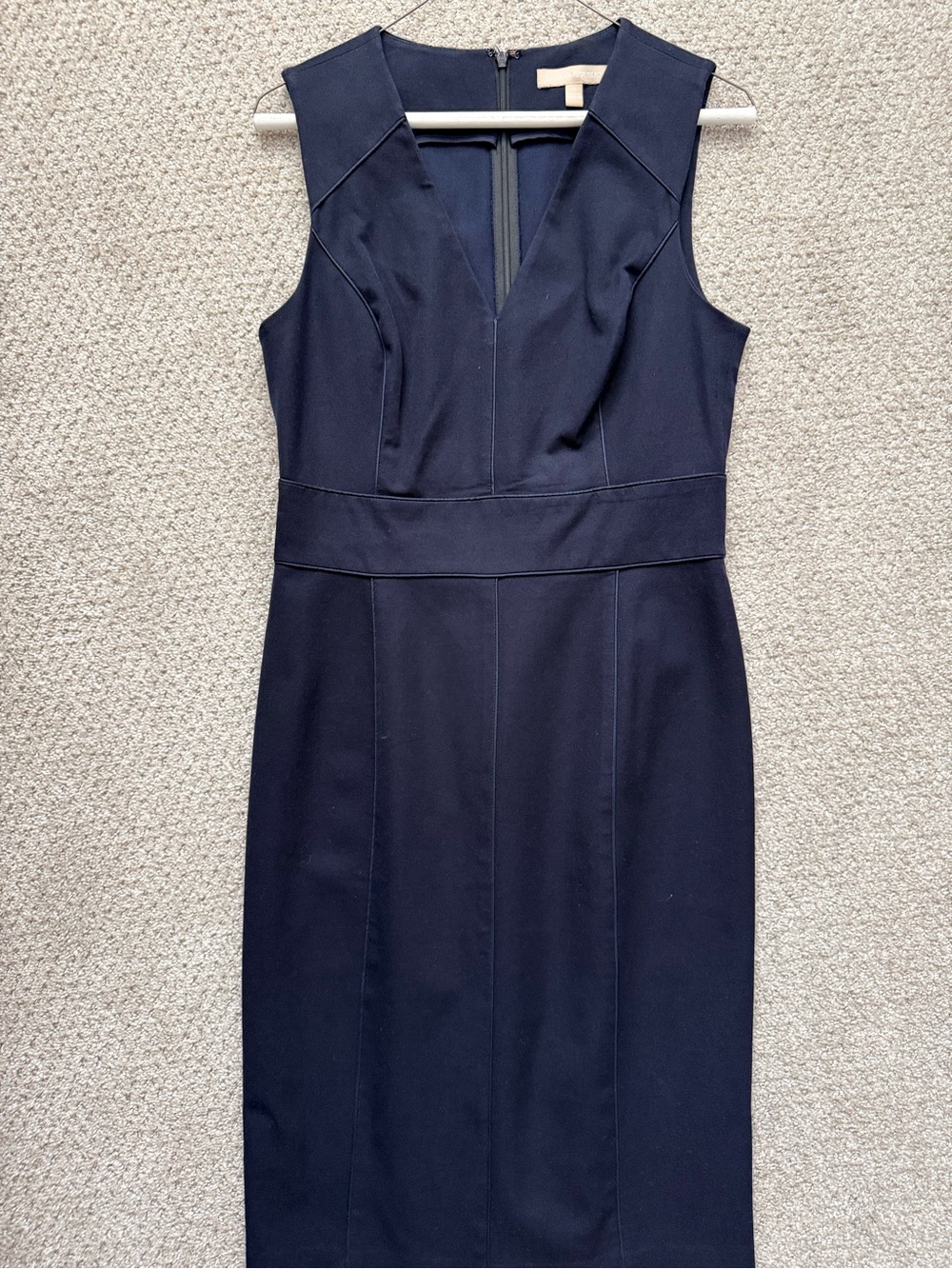 Banana Republic Navy Fitted Sheath Dress Size 8